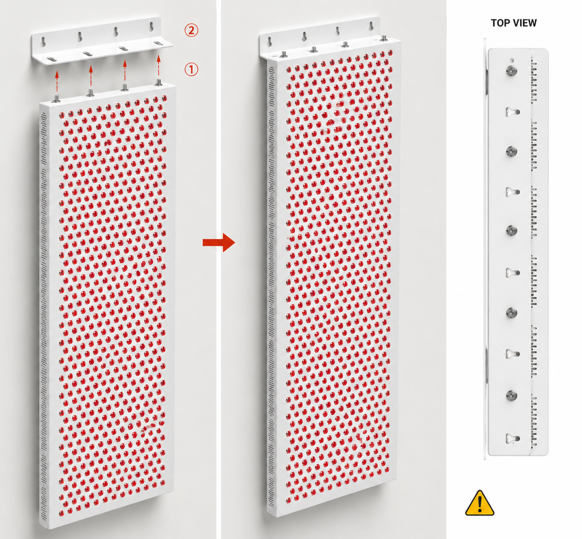 Solgrade Elite 6000 wall bracket installation diagram